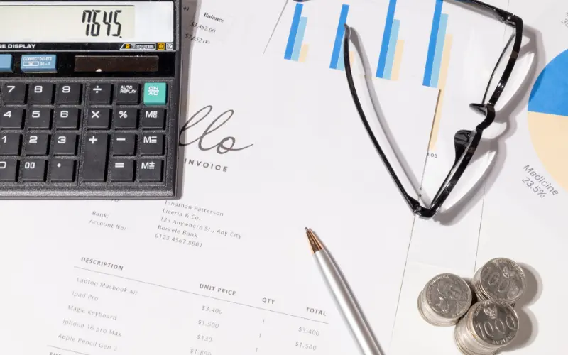 facturas y calculadoras para contabilidad